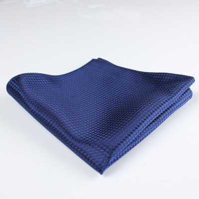 VCF-09 Pochette de costume en tissu VANNERS, motif pied-de-poule, bleu marine