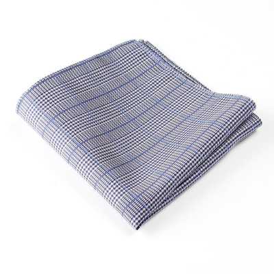 VCF-16 Pochette en tissu VANNERS, motif Glen check, bleu gris