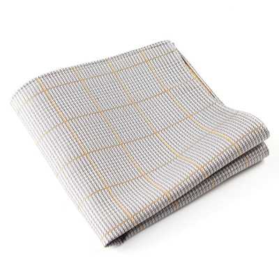 VCF-19 Pochette confectionnée en tissu VANNERS motif Glen check gris clair