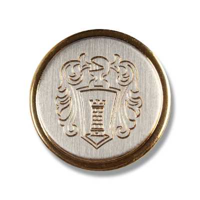 YM15 Bouton en métal fabriqué au Japon pour costumes et vestes, doré
