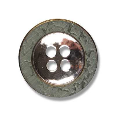 YM4 Boutons métalliques fabriqués au Japon pour costumes et vestes argentés