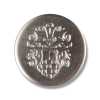 YM6 Bouton en métal fabriqué au Japon pour costumes et vestes, argenté