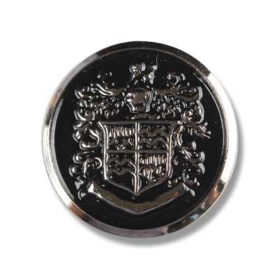 YM8 [Déstockage] Bouton métallique fabriqué au Japon pour costumes et vestes, argenté