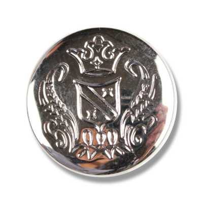 YS27 Bouton en métal fabriqué au Japon pour costumes et vestes, argenté
