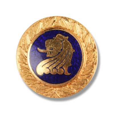 YS33 Bouton en métal fabriqué au Japon pour costumes et vestes, doré
