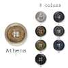 アテネ Boutons en polyester fabriqués en Italie pour costumes et vestes