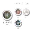 クラルテ Bouton en coquillage naturel/polyester fabriqué au Japon pour costumes et vestes
