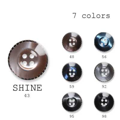 シャイン Boutons en polyester fabriqués au Japon pour costumes et vestes