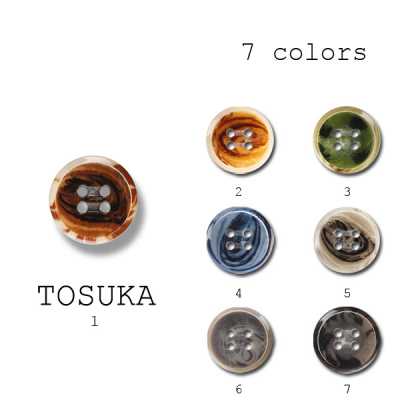 トスカ Boutons en polyester fabriqués en Italie pour costumes et vestes