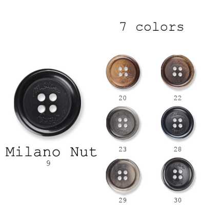 ミラノナット Bouton à écrou fabriqué en Italie pour costumes et vestes