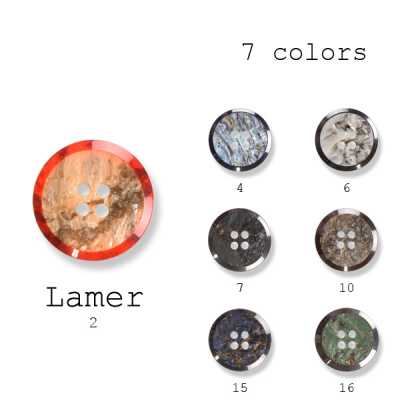 ラメール Boutons en polyester fabriqués au Japon pour costumes et vestes